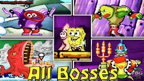 The Spongebob Squarepants Movie All Bosses Gba Youtube