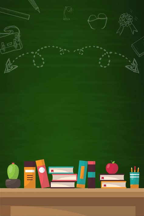 Fondo Verde Dibujo Animado Estudiante Educación | Fondos ...