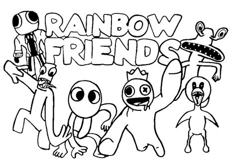 Roblox Rainbow Friends coloring page - Download, Print or Color Online