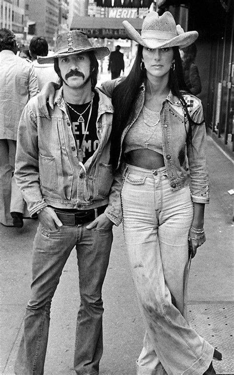 The American Rock Duo Sonny And Cher 1970s