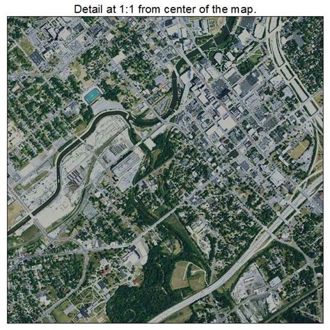 Aerial Photography Map Of Flint Mi Michigan