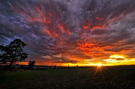 Stormy Sunset Panorama