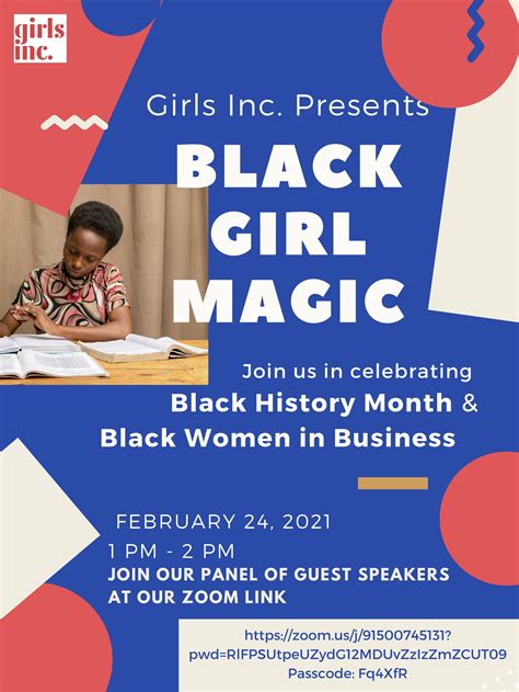 Girls Inc Presents Black Girl Magic Women In Business Urban Assembly Institute Of Math And