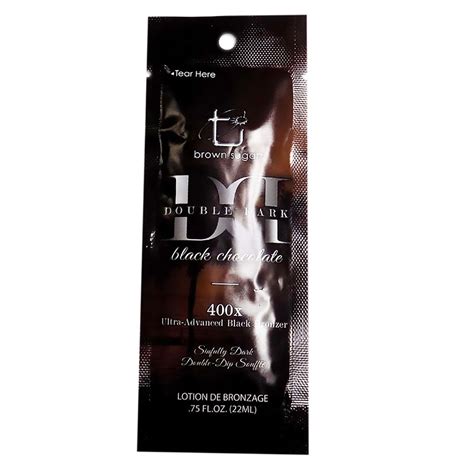 Brown Sugar Double Dark Black Chocolate 400x Black Bronzer 75 Oz