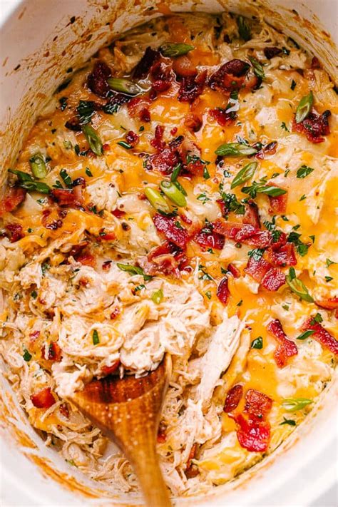 Slow Cooker Crack Chicken Low Carb Keto Dinner Idea