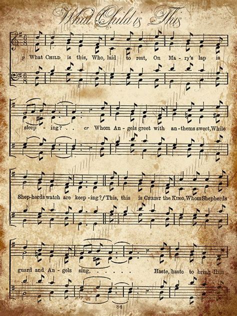 Free Printable Vintage Christmas Sheet Music Printable Word Searches