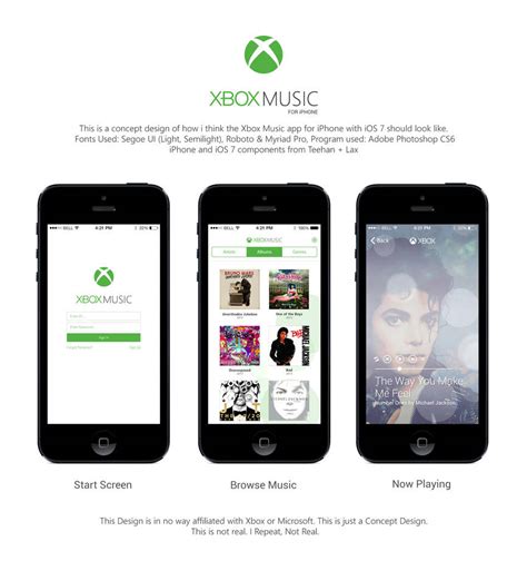Xbox Music App For Ios 7 Concept Design By Abdnabyh On Deviantart