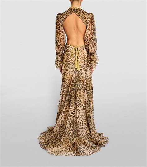 Etro Multi Silk Belted Leopard Dress Harrods Uk