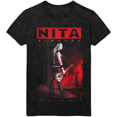 Nita Strauss Controlled Chaos Album Art Mineral Wash Tee Sumerian