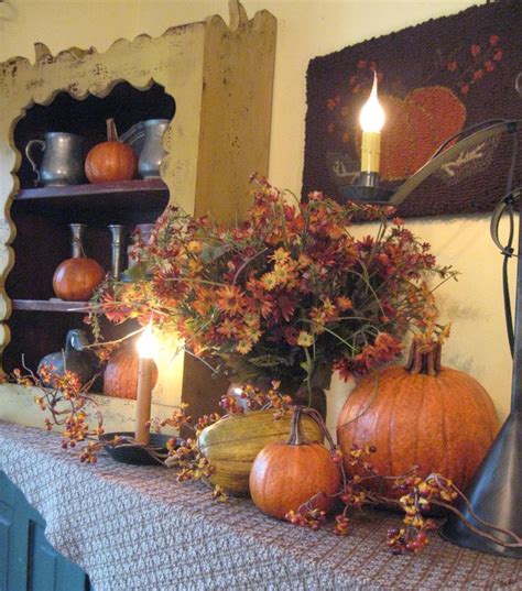 94 Best Primitive Fall Decor Images On Pinterest Fall Decorating