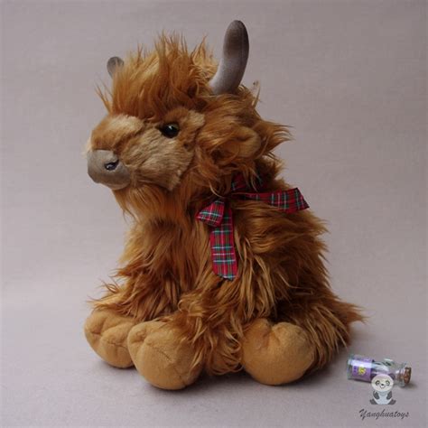 Stuffed Plush Animals Toy Ts Simulation Scottish Yak Doll Children