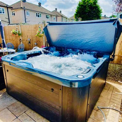 Beautiful Hot Tub Just Installed In This Uk Garden Tubs For Sale Hot
