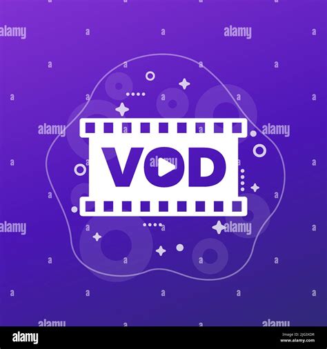 Vod Video On Demand Vector Illustration Stock Vector Image And Art Alamy