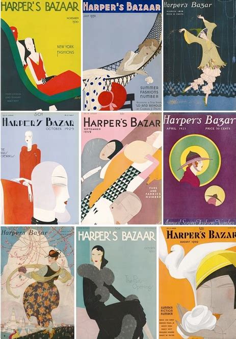 Vintage Harpers Bazaar Magazine Covers Fly