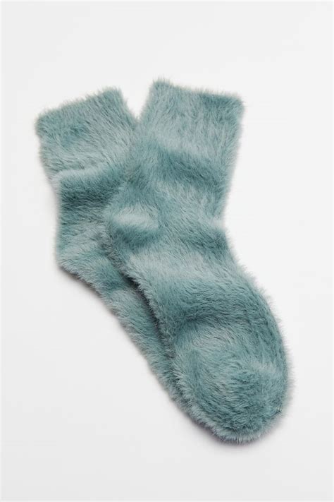 Clueless Fuzzy Crew Sock Urban Outfitters