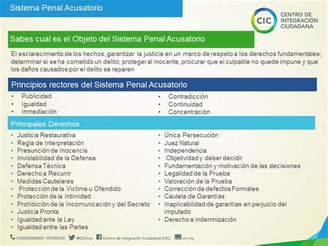 Cicmx Principios Rectores Del Sistema Penal Acusatorio Cic Monterrey