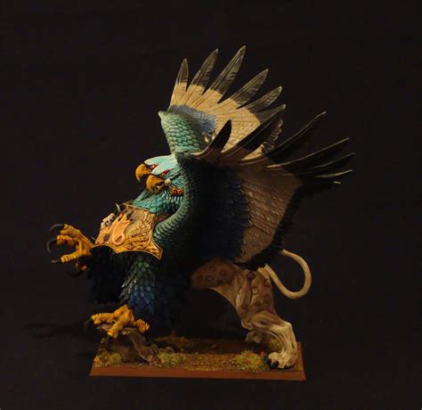 The Miniature Workshop Empire Amber Wizard On Griffon