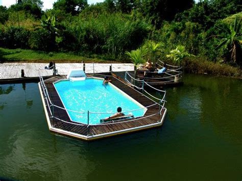 Plushemisphere Modern Floating Pool Designs By Mobedeep Swimming