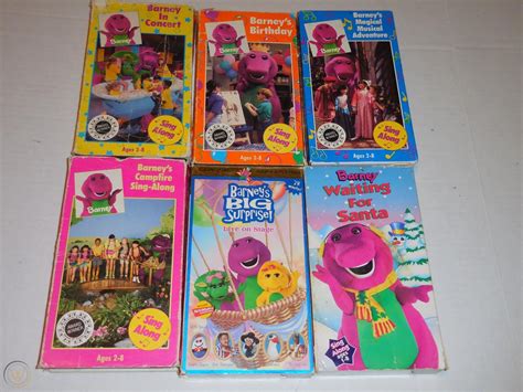 Lot of 6 barney vintage vhs cassettes. Barney & Friends Purple Dinosaur VHS VIDEO Lot of 6 Video ...