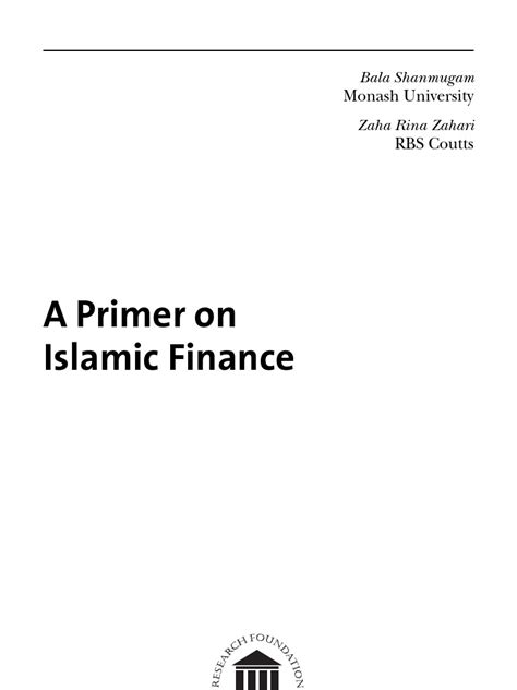 Primer On Islamic Finance Pdf Islamic Banking And Finance Gulf