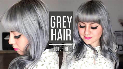 How To Get Silver Grey Hair Roux Fancifull True Steel Rinse Tutorial Youtube