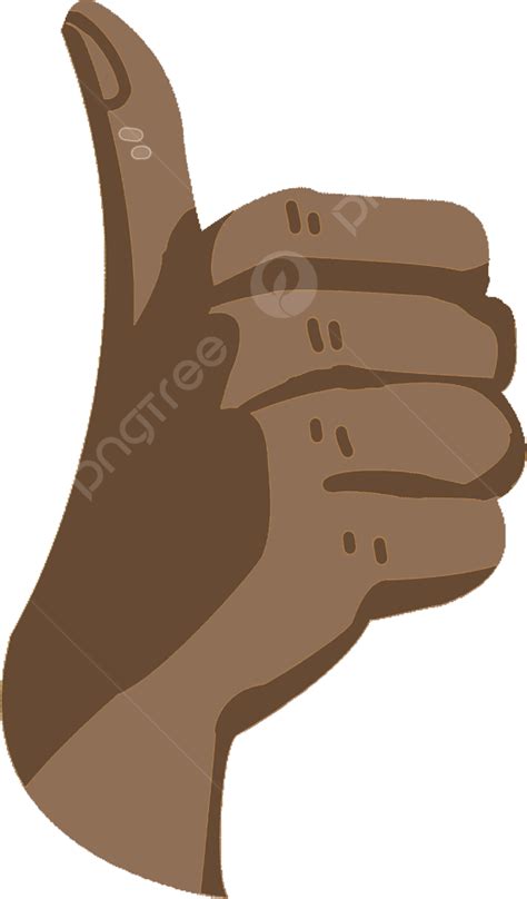 รูปท่าทางนิ้วหัวแม่มือขวามือสีดำเวกเตอร์ Png ภาพตัดปะนิ้วหัวแม่มือ