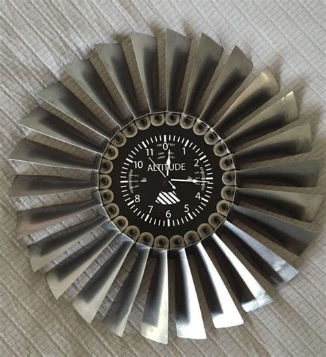 Titanium Turbine Jet Engine Disk Altimeter Clock F 5t 38 Etsy In