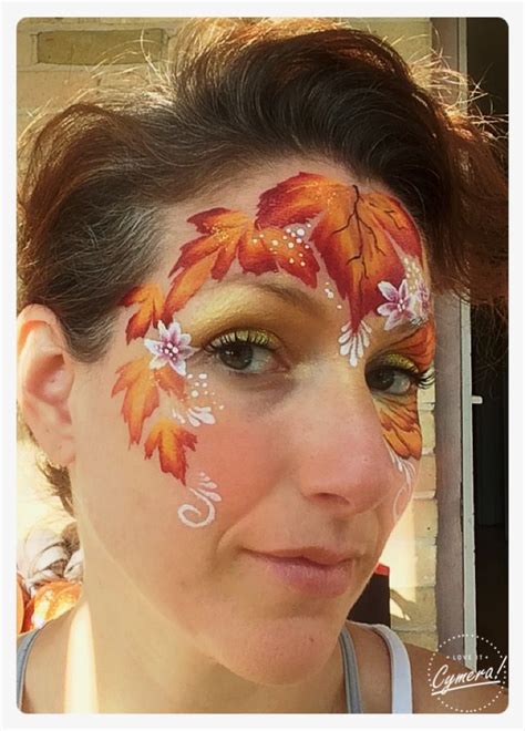 Lisa Joy Young Inspired Fall Leaf Face Paint So Incredibly Fast