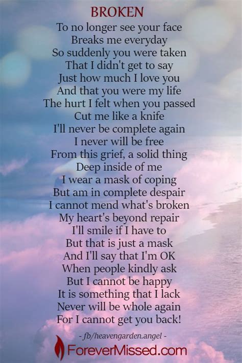 Pin By Stacey On Missing Loved Ones In 2020 With Images Grieving Quotes Grief Poems Grief