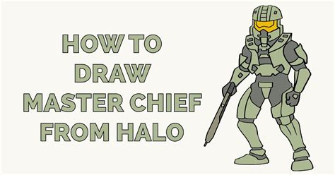 How To Draw Master Chief From Halo Really Easy Drawing Tutorial In