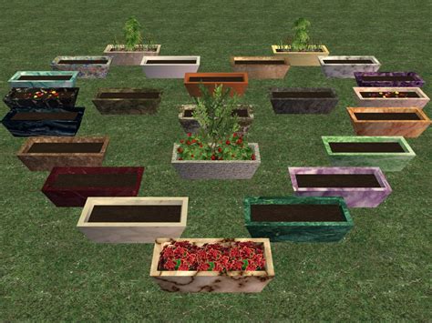 Mod The Sims A Simple But Stylish Planter Box Updated