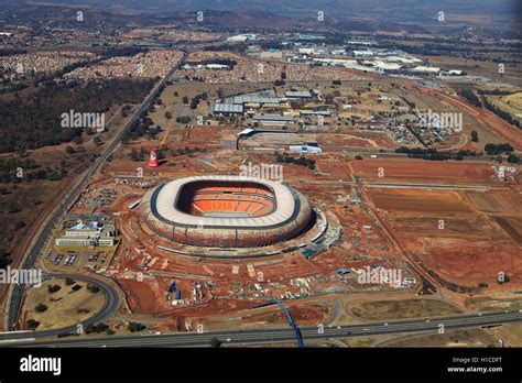Aerial Photograph Of The Soccer City Fnb Stadium In Johannesburg