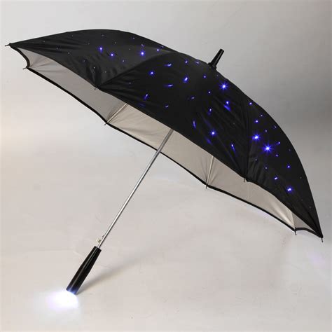 23 Led Light Rain Umbrella 132 Blue Led Fully Automatic 3 Modes Stars