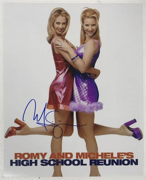 aacs autographs mira sorvino autographed romy and michele glossy 8x10 photo