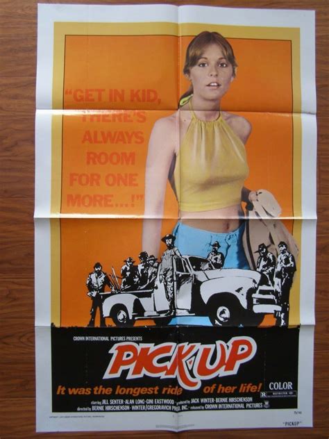 Vintage Movie Poster Sheet Pick Up Jill Senter Alan Long Gini
