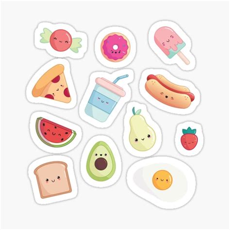 Printable Cute Food Stickers Ubicaciondepersonascdmxgobmx