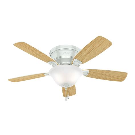A minimum of 12 inches gap between the fan and ceiling is ideal for the installation of the fans. 48-Inch Hunter Fan Low Profile Ceiling Fan with Light ...