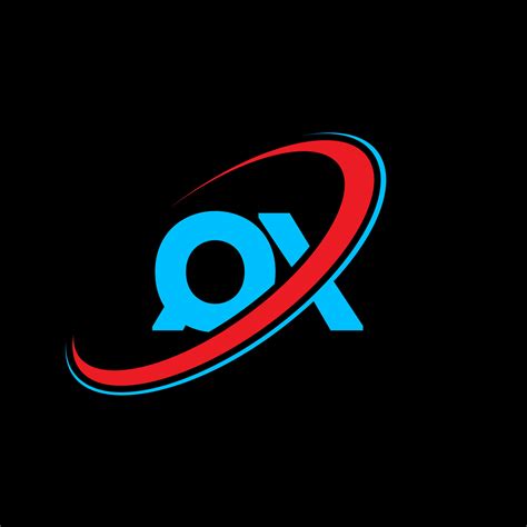 Dise O Del Logotipo De La Letra Qx Qx Letra Inicial Qx C Rculo