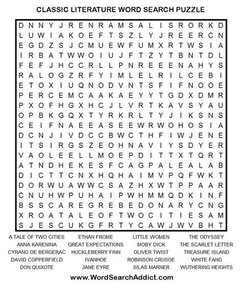 Hard Printable Word Searches For Adults Word Search