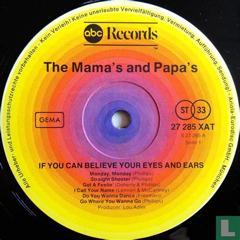 If You Can Believe Your Eyes And Ears Lp 27285 Xat 1976 Mamas