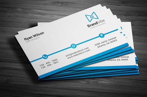 Start the design process with a business card template. Simple Clean Business Card ~ Business Card Templates on ...