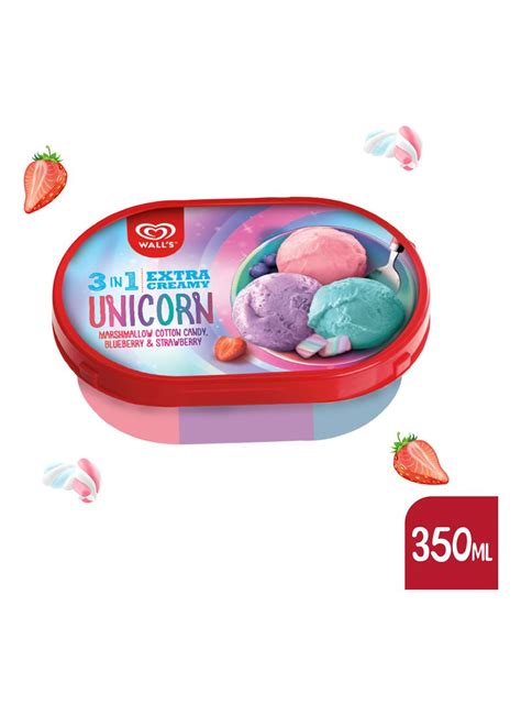 Wall S Ice Cream 3 In 1 Unicorn 350Ml KlikIndomaret