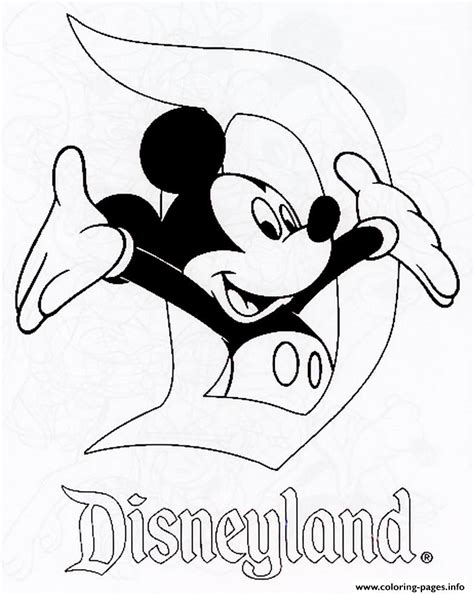 Disneyland Characters Coloring Pages