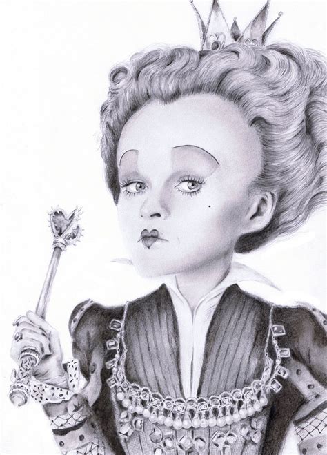 Alice In Wonderland Drawing Tim Burton