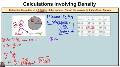 What is the approximate volume of the sphere? How to Calculate the Radius of a Sphere Using the Density ...