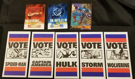 Rare Marvel Vs Versus Dc Comics Vote Ballot Promo
