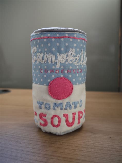 Andy warhol's big torn campbell's soup can (pepper pot) from 1962. SewHappy Stitchery: Fabric Campbell's Soup Can
