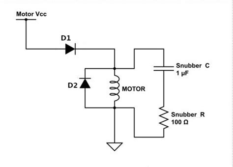 How To Suppress Voltage Spikes From A Dc Motor With A Snubber Circuit