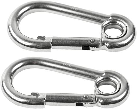 Marine City 316 Stainless Steel 4 Inches Carabinersclip Snap Hook With