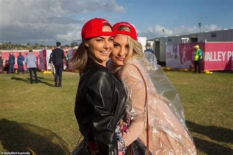 Cox Plate Revellers Seen With Umbrellas Ponchos To Protect From The Rain Express Digest